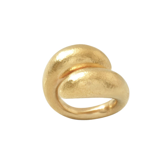 Hand Hammered Neolithic Coil Ring - Main Img