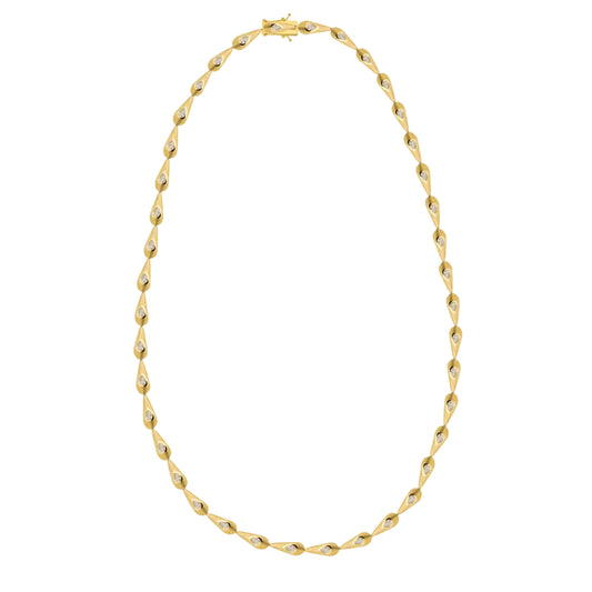 Thin Diamond Roma Necklace - Main Img