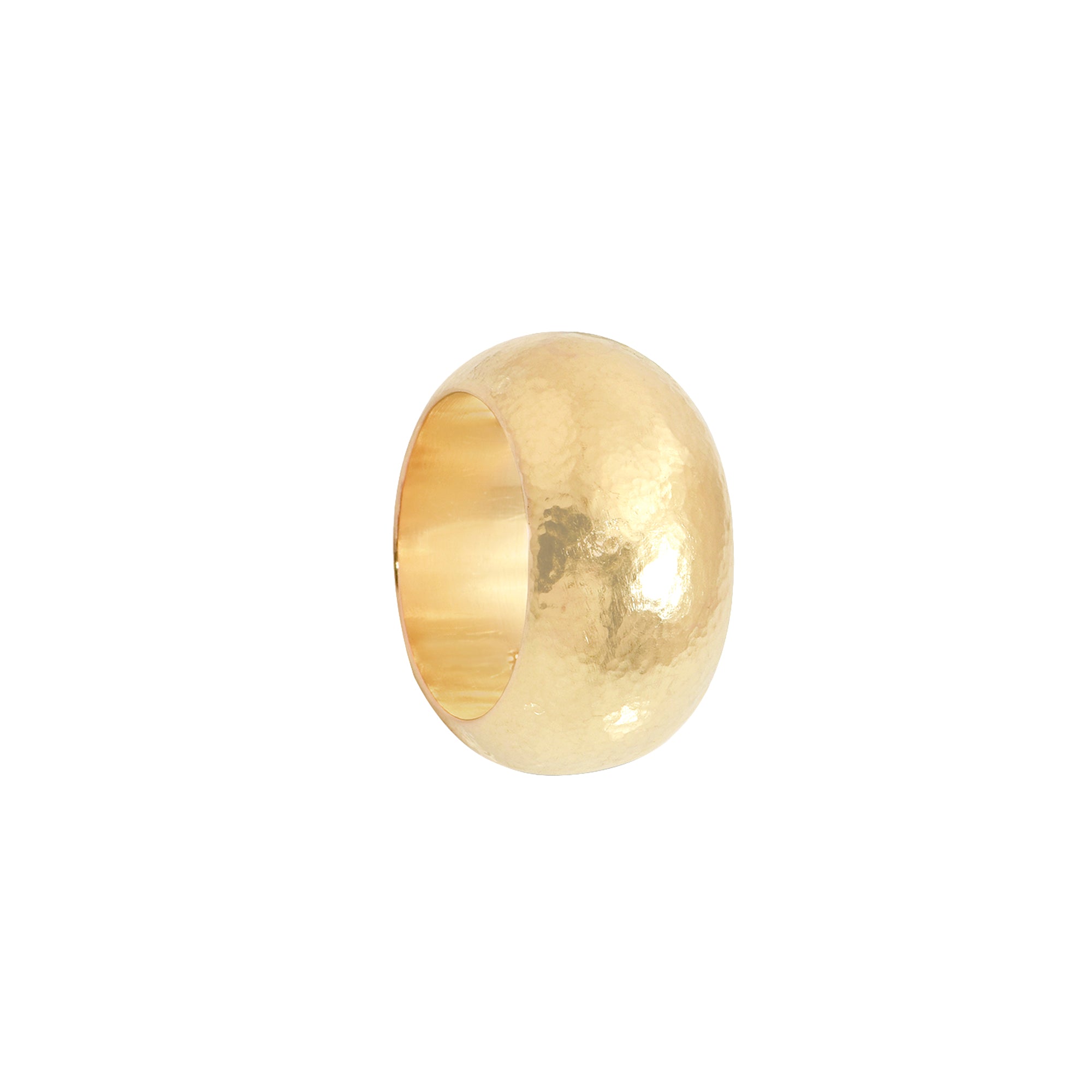 Hand Hammered Wide Band Ring