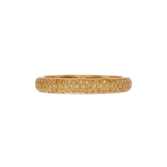 Pave Yellow Diamond Tire Band - Main Img