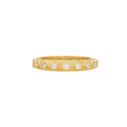 White Diamond Margaux Band Ring - Main Img