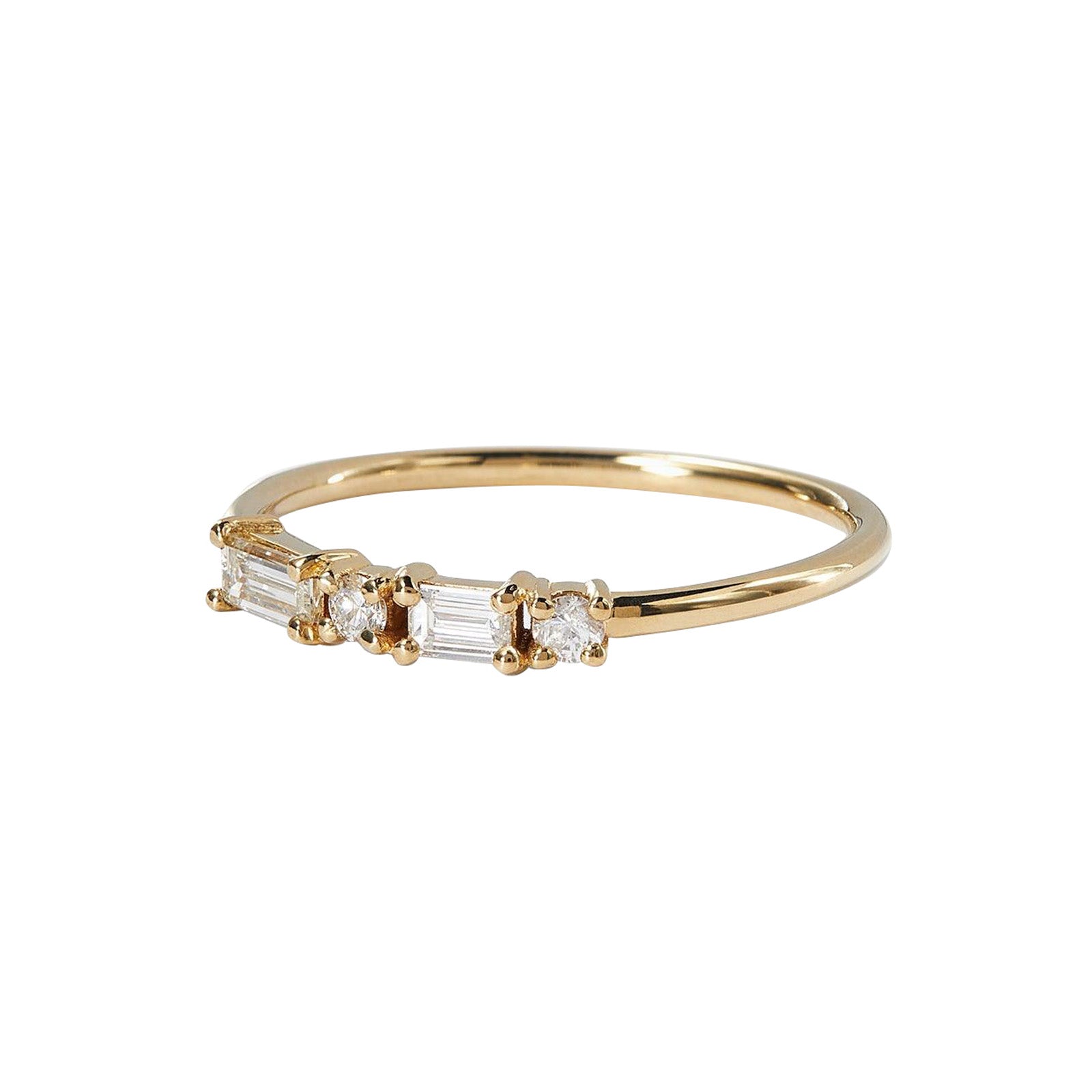 WWAKE Diamond Pillar Ring - Rings - Broken English Jewelry side