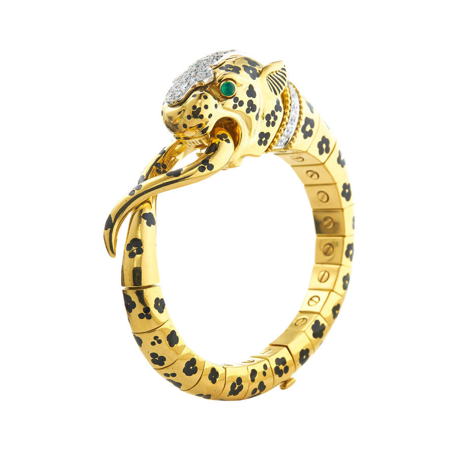 David Webb Leopard Kingdom Bracelet - Bracelets - Broken English Jewelry