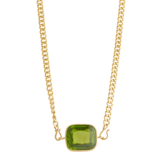 Peridot Chain Necklace - Main Img