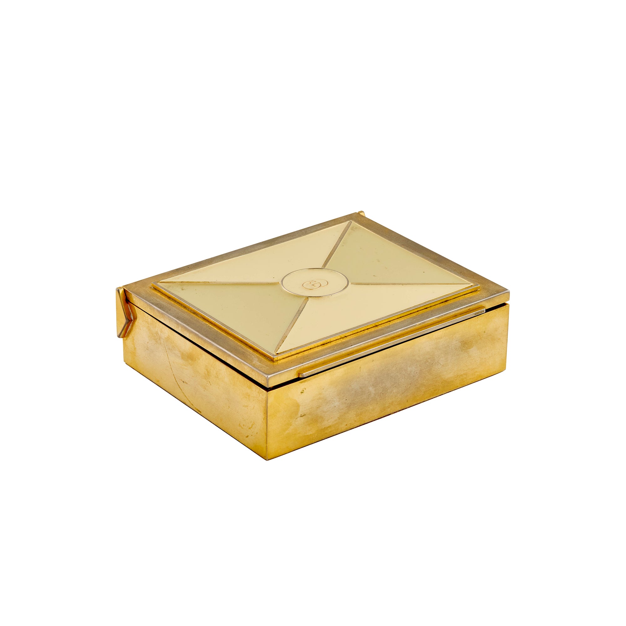 BE Home - Vintage Gucci Brass and Enamel Decorative Box with