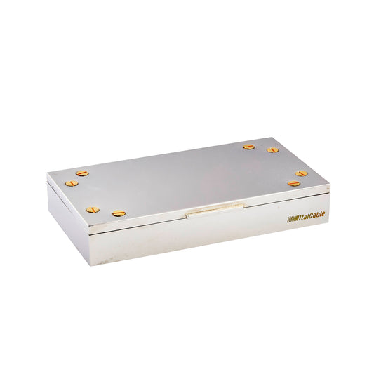 Chrome Box with Screw Accent