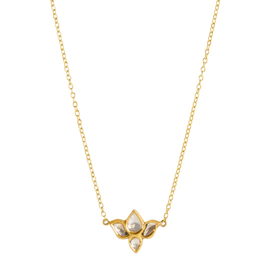 Diamond Lotus Necklace - Main Img