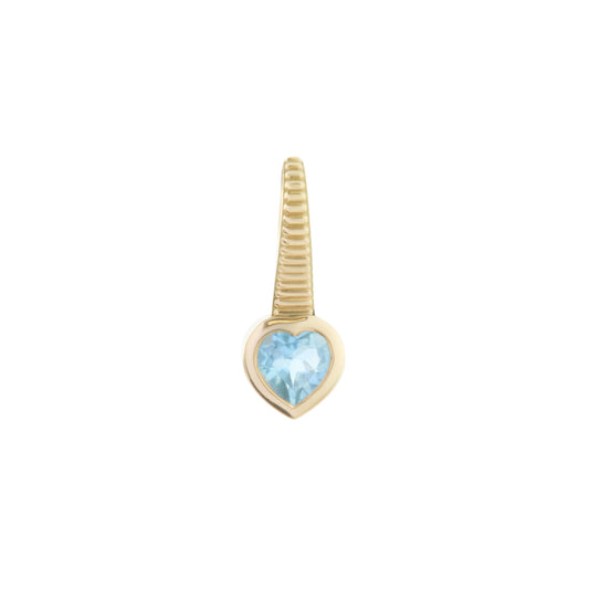 Aquamarine Coup de Coeur Sleeper Earring - Main Img