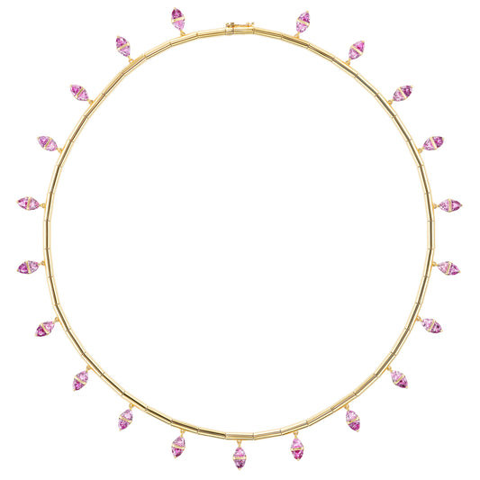 Pink Sapphire Tilly Fringe Necklace