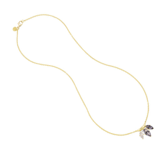 Diamond and Spinel Crown Necklace