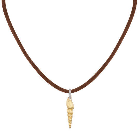 Diamond Shell Necklace - Main Img