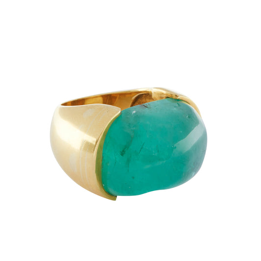 Emerald Cab Ring