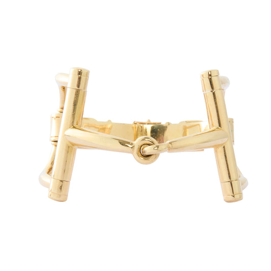 Horse Bit Bracelet in 18K Yellow Gold – 7” – Circa 1970 - Main Img