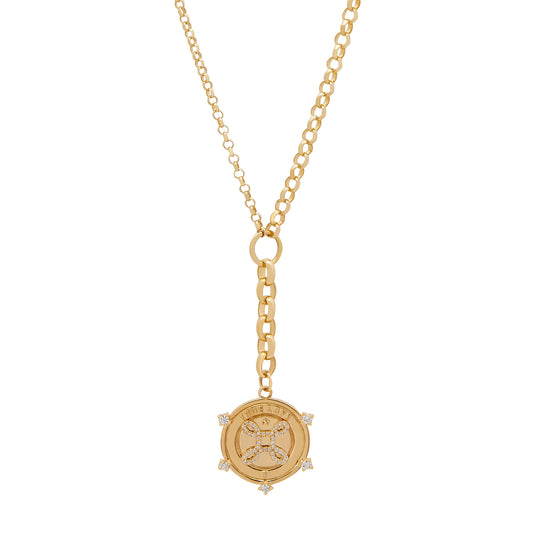 Amate True Love Medium Mixed Belcher Extension Chain Necklace 18 inch - Main Img