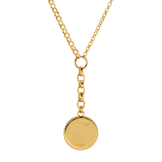 Karma Medium Mixed Belcher Chain Necklace 18 inch