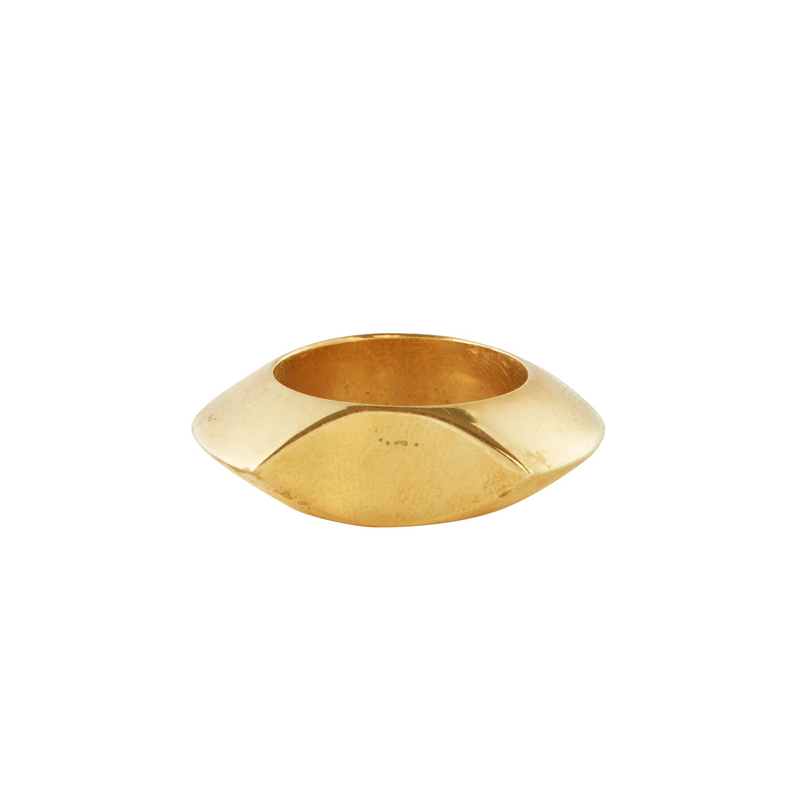 Ariana Boussard-Reifel Brass Erosion Ring front view