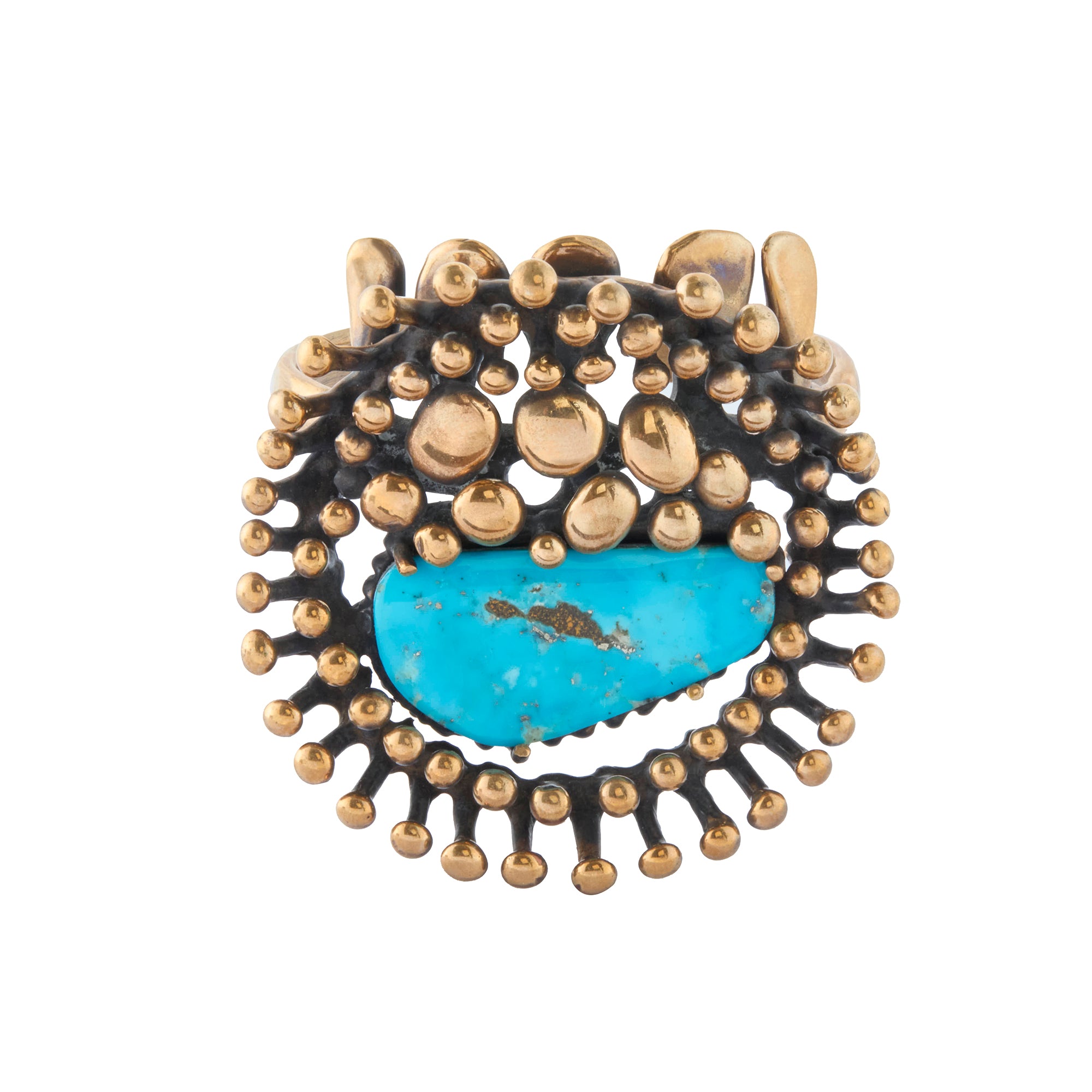 Turquoise Sporophytes Cuff Bracelet