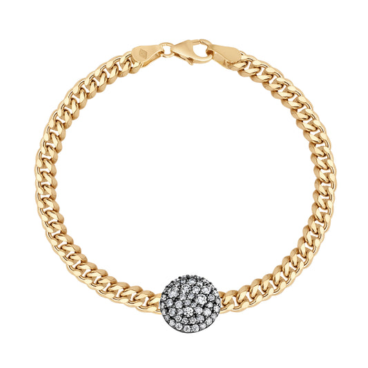 Diamond Prima Curb Link Bracelet - Main Img