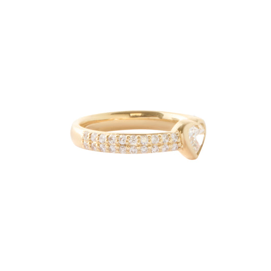 Heart Diamant Pinky Ring