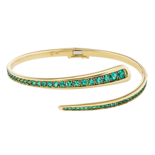 Medium Emerald Wrap Bracelet - Main Img