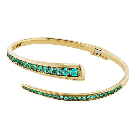 Medium Emerald Wrap Bracelet