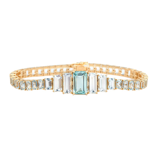 Aquamarine Rhythm Supreme Bracelet - Main Img