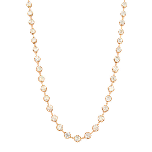 Diamond Reviere Tennis Necklace - Main Img