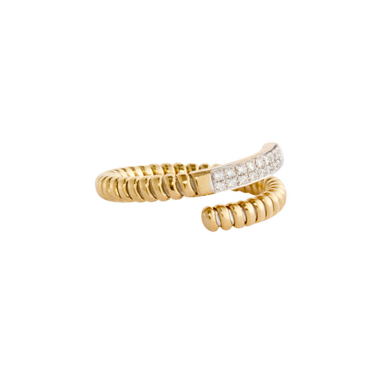 Diamond Helix Ring