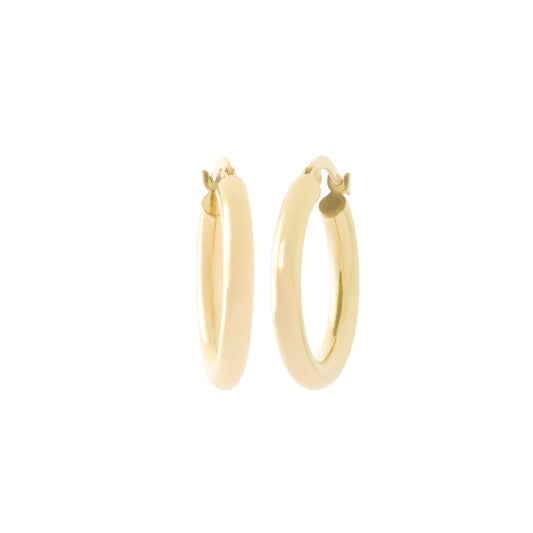 Shiny Lite Tube Hoops - 15mm - Main Img