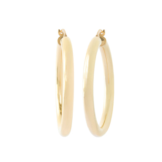 Shiny Lite Tube Hoops - 30mm - Main Img