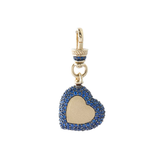 Blue Sapphire Chubby Love Pendant - Main Img