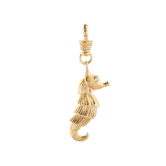 Pot Belly Seahorse Diamond Pendant - Main Img