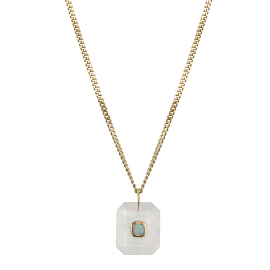 Moonstone and Opal Anton N°2 Necklace - Main Img