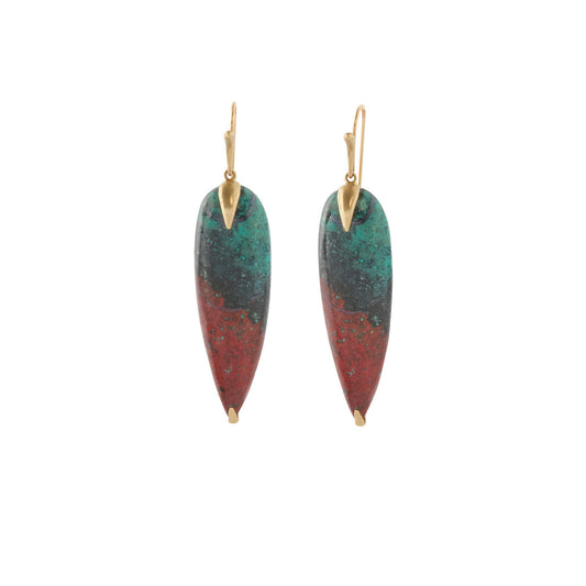 Sonoran Bird Earrings - Sunset Jasper - Main Img