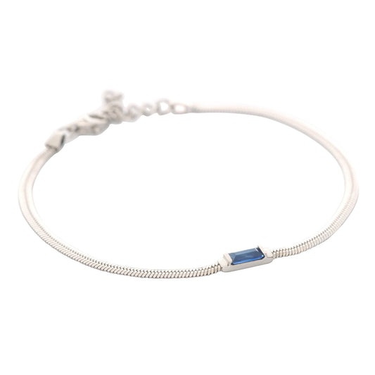 Sapphire Herringbone Bracelet