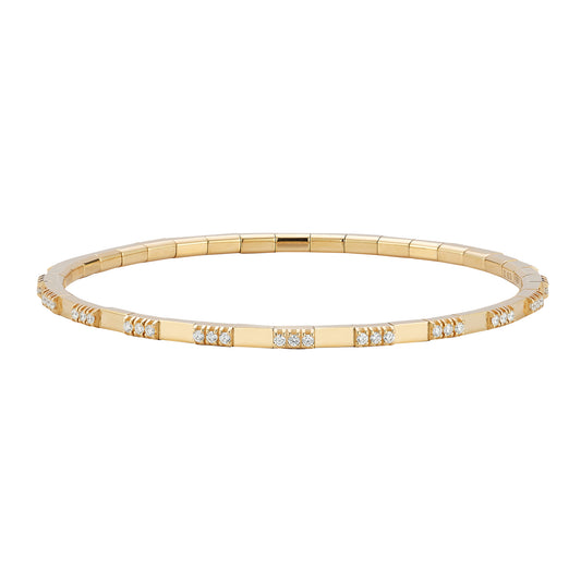 Diamond Alternating Extensible Tennis Bracelet - Main Img