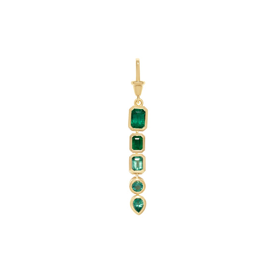 Emerald Gradient Lariat Charm - Main Img