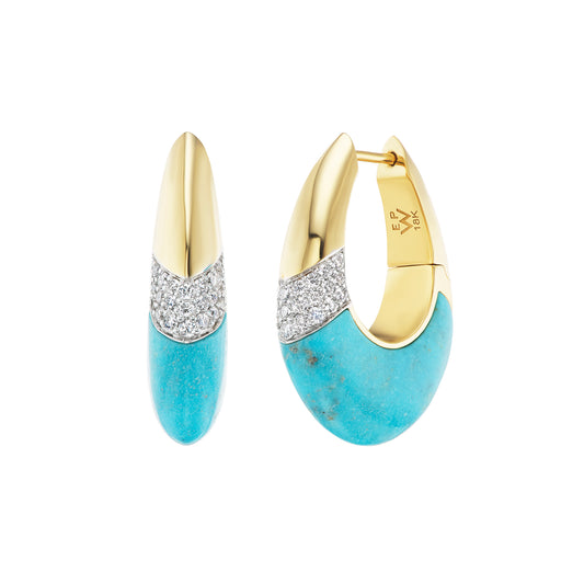 Oval Ombre Hoops - Main Img