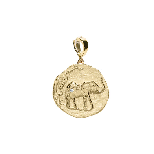 Elefante Small Diamond Charm - Main Img