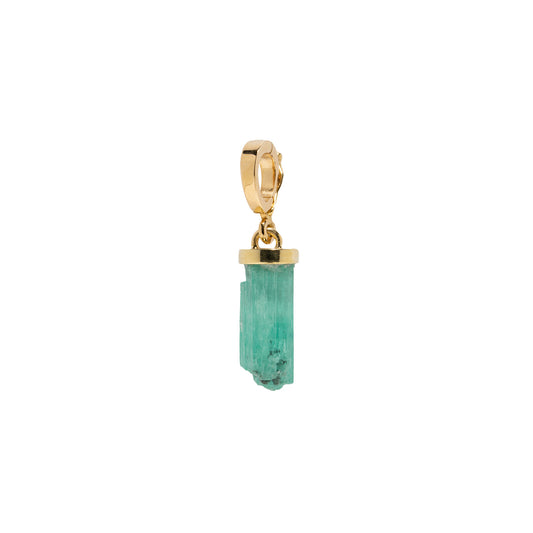 Large Emerald Column Charm - Main Img