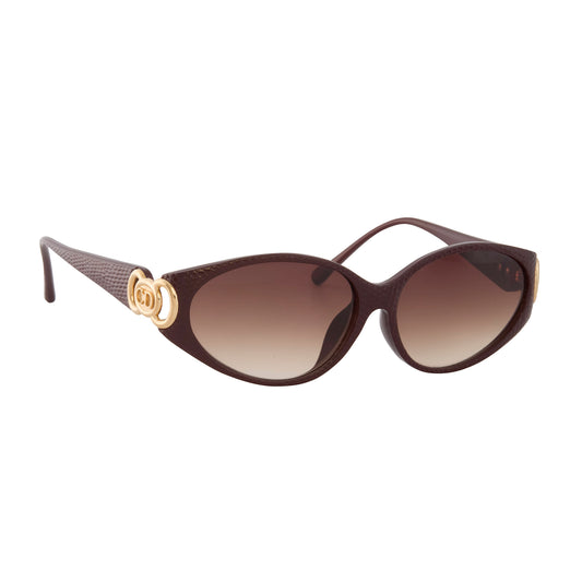 Vintage Christian Dior Burgundy Sunglasses - Main Img