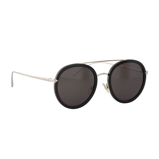 Vintage Fendi Silver and Black Acetate Sunglasses - Main Img