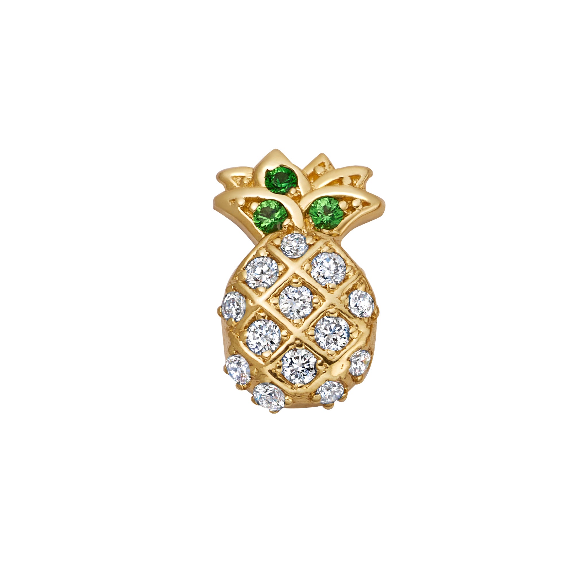 Amazon.com: Pineapple Dangle Charm, Fruit, Rhinestoned