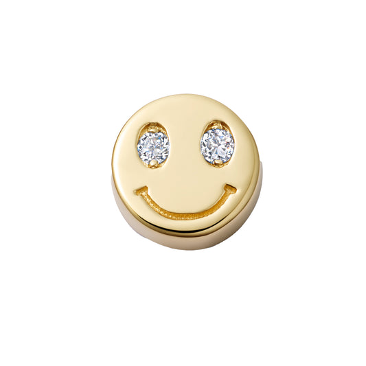 Diamond Happy Face Charm - Main Img