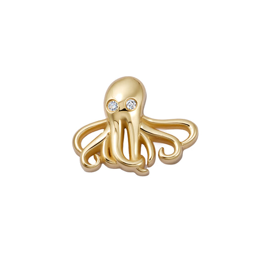 Diamond Octopus Charm - Main Img