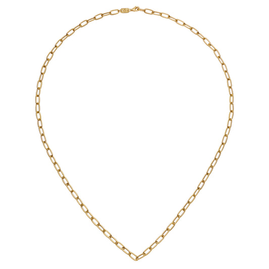 Short Oval Chain Necklace - Main Img
