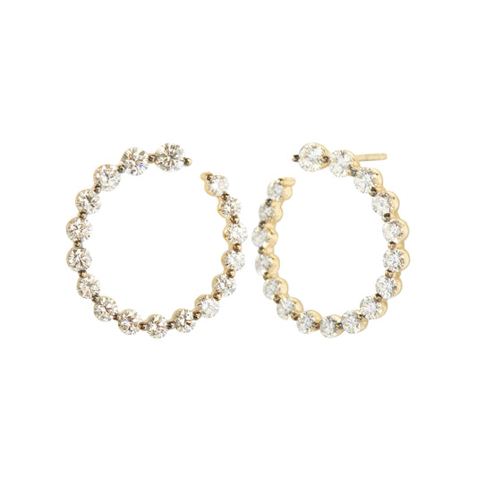 Diamond Classique Medium Garland Earrings - Main Img