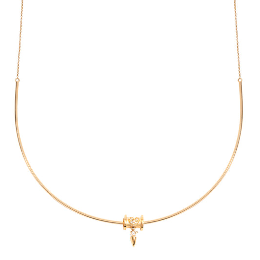 Heart Diamond Sienna Barrel Pendant