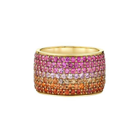 Sapphire Desert Ombre Ring - Main Img