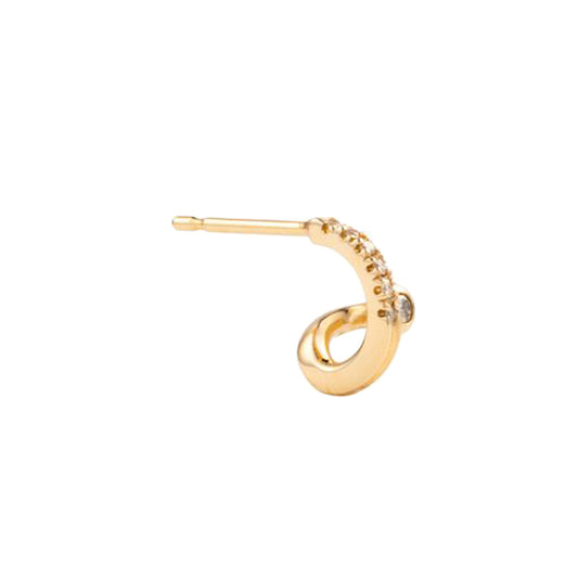 Single Diamond Drosera Earring - Left